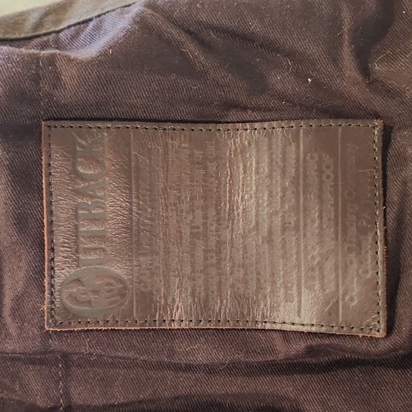 Jacket Winter Outback Trading Dark Brown Oilskin Duster Low Rider Men Western Lg - Picture 6 of 8